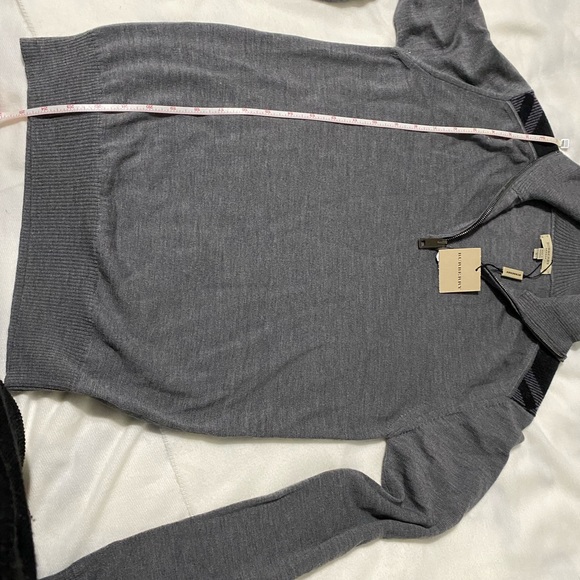 Burberry Merino wool quarter zip sweater - Picture 8 of 10